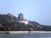 View towards Longevity Hill and Tower of the Fragrance of the Buddha from West Causeway, Summer Palace, Beijing